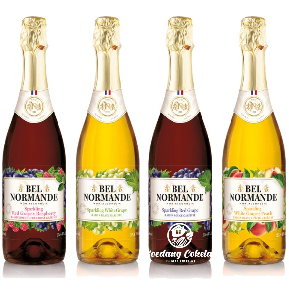 

[Miliki Segera] BEL NORMANDE SPARKLING RED WHITE GRAPE JUICE 750ml - White Red Grape Peach Raspberry BYM
