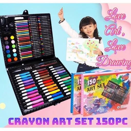 

Alat Tulis Set Crayon Colouring Set 150pcs / Art Set 150pcs Pensil Warna Set Alat Lukis Anak Krayon Set