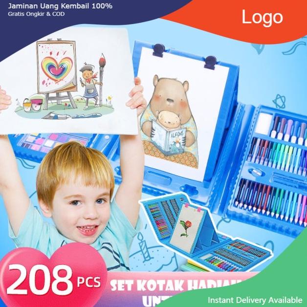 

[MURAH] Alat lukis set isi 208 pcs Murah/Perlengkapan Melukis anak set /Super Mega Art Set / pensil warna set isi 208pcs8 pcs/ crayon anak lengkap original/alat menggambar anak isi 208pcs lengkap PADMA