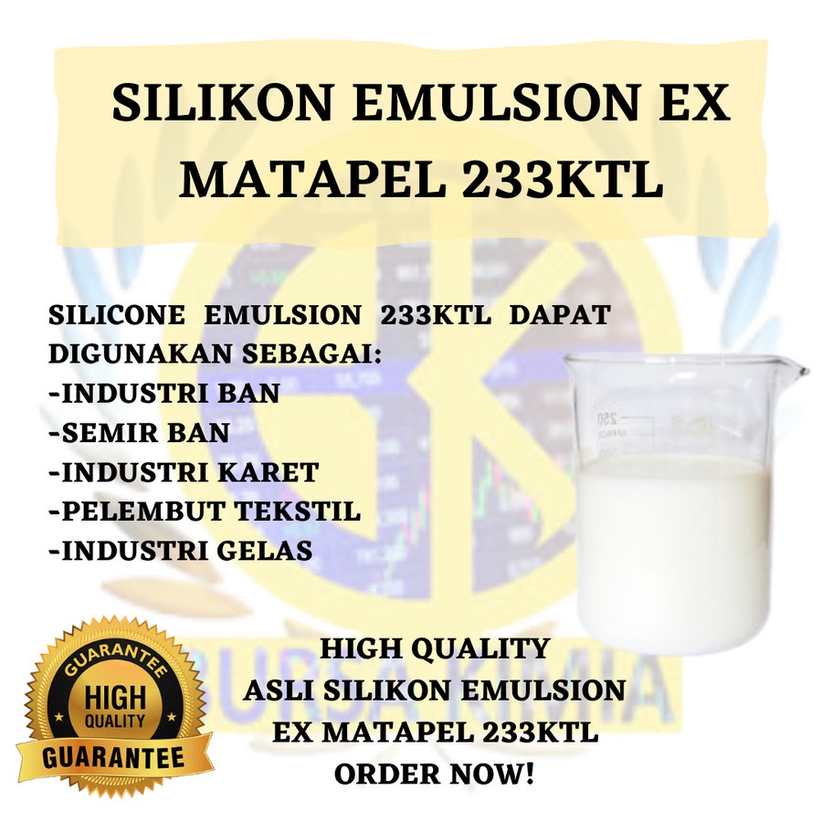 Eksklusif Biang Semir Ban Silikon Silicone Emulsion MATAPEL 233KTL 1Kg