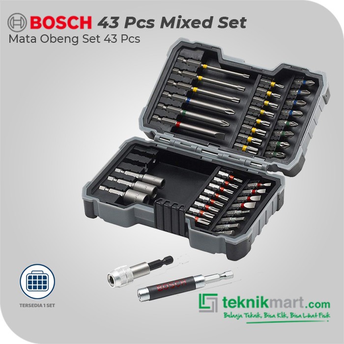 PROMO Bosch 43 Pcs Screwdriver Bit Set