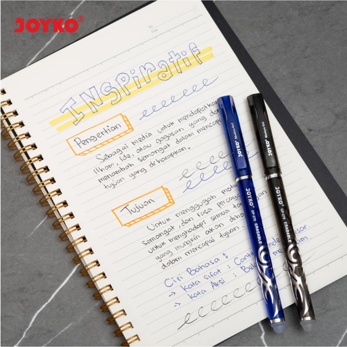 

Erasable Gel Pen Pulpen Bisa Dihapus Joyko Gp-279 Blue Shokyo 0.5 Mm