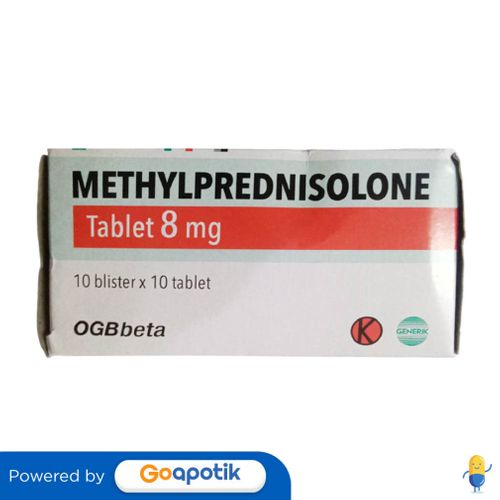 METHYLPREDNISOLONE OGB BETA 8 MG BOX 100 TABLET