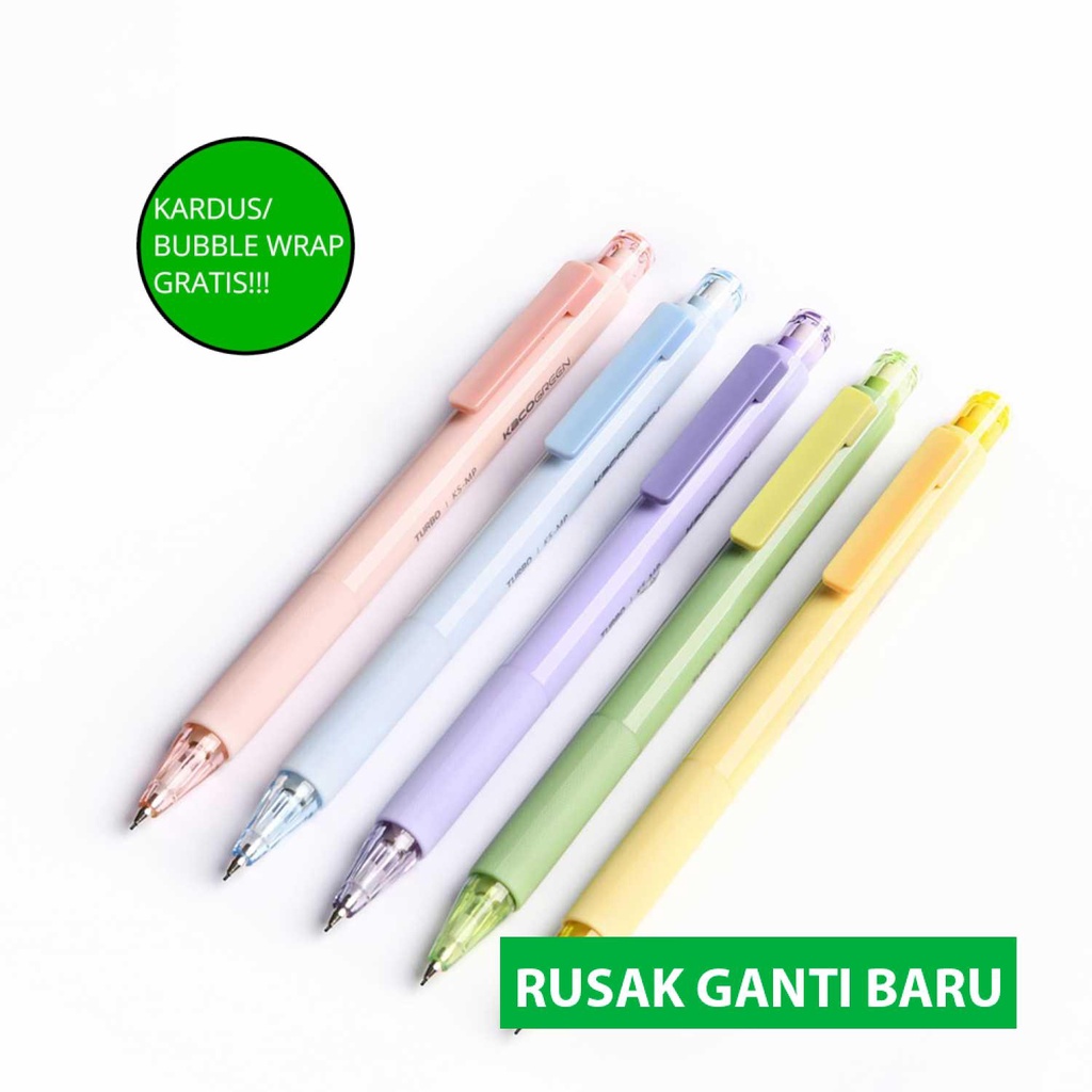 

(BISA COD!!!) Kaco GREEN TURBO Pensil Mekanik Mechanical Pencil 0.5mm with Refill - KCT05