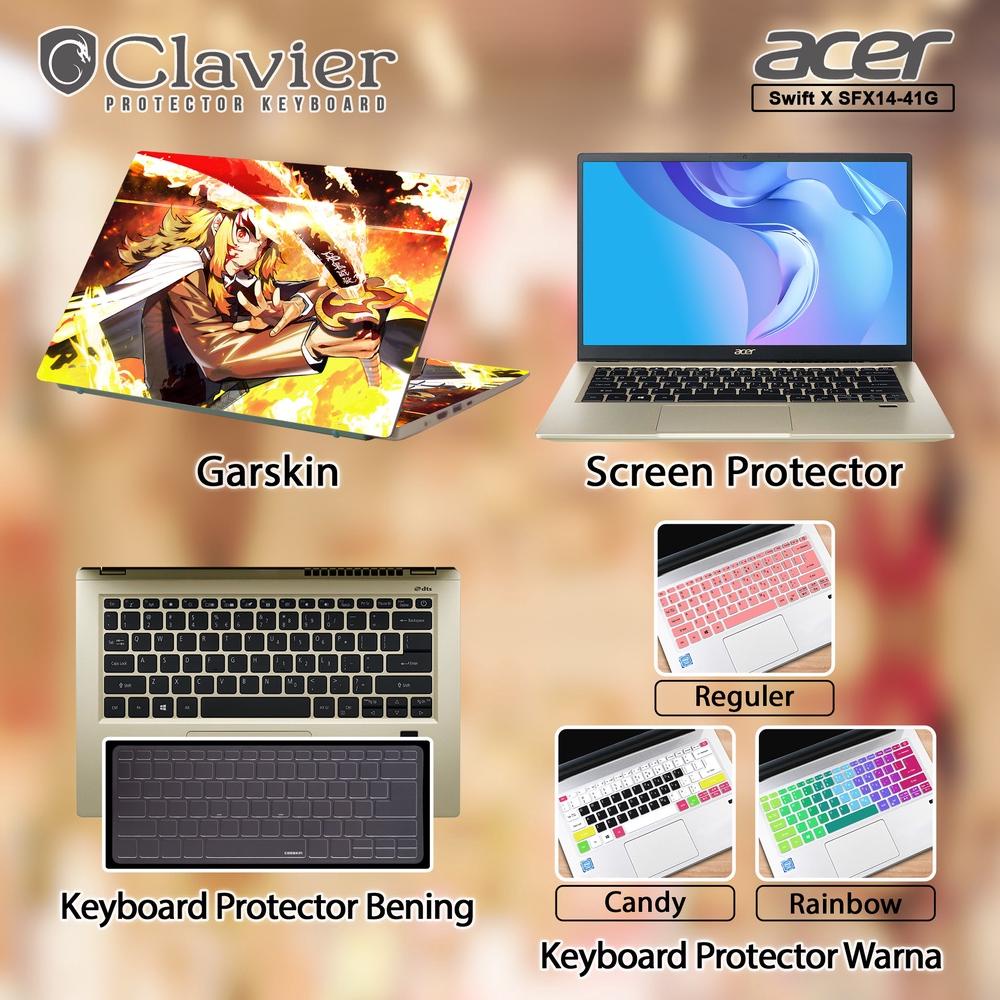 Populer Cover Keyboard Screen Protector Garskin Laptop Anti Gores Acer Swift X Sfx14-41G-R0Hz R1B6 R