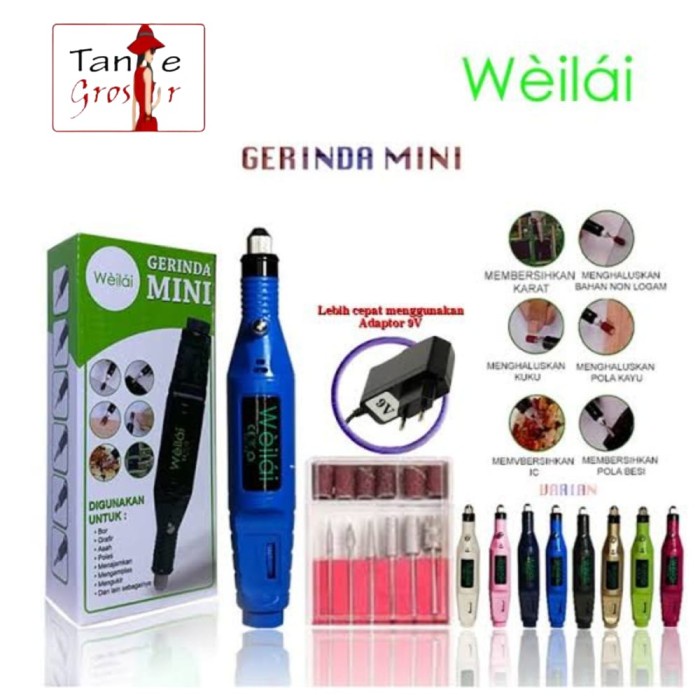 

Terlaris Gerinda Mini Weilai Mesin Mini Grinder Grafir Bor Kikir Ukir Original