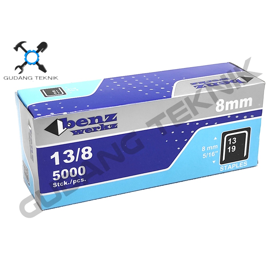 

[KODE PRODUK 6LQMZ5575] Isi Staples Paku Tembak 13/8 8mm U 5000pcs BENZ / Refil Refill Isi Ulang Air Nailer Angin Stapler Gun Tracker Jok BENZ