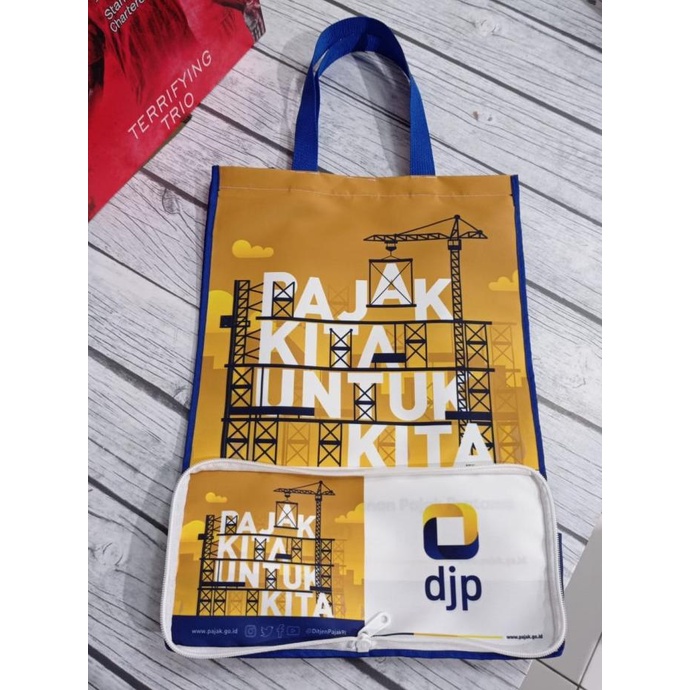 Tas Lipat Besar Custom Design Full Printing Kantor DJP Pelayanan Pajak