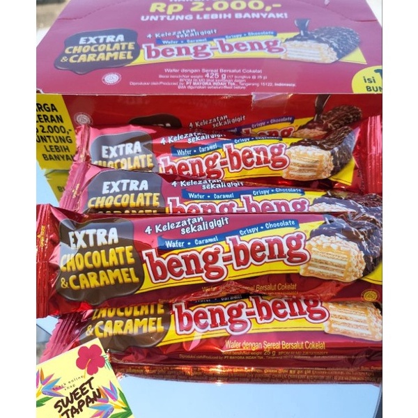 

[KODE PRODUK 6NKJO9648] PROMO BENGBENG BENG COKLAT CARAMEL MELTED isi 17 bungkus with extra caramel.