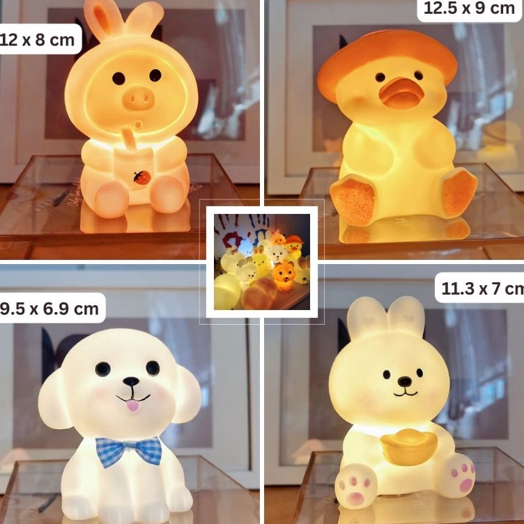 ( COD )  Lampu Tidur Kelinci ukuran sedang Lampu Anjing Lampu bentuk hati Lampu Meja Lampu Karakter 