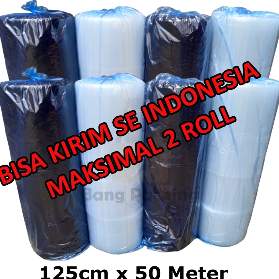 

[KODE PRODUK YKTFP4734] bubble wrap 125CM X 50M bubble wrap hitam bubble wrap bening buble wrap bubble wrap roll