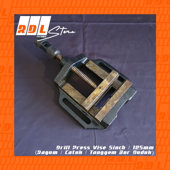 Drill Press Vise 5inch / 125mm (Ragum / Catok / Tanggem Bor Duduk)