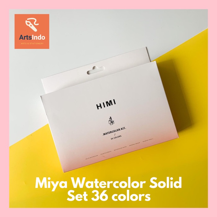

Terlaris Miya Watercolor Solid Set 36 Colors - Miya Himi
