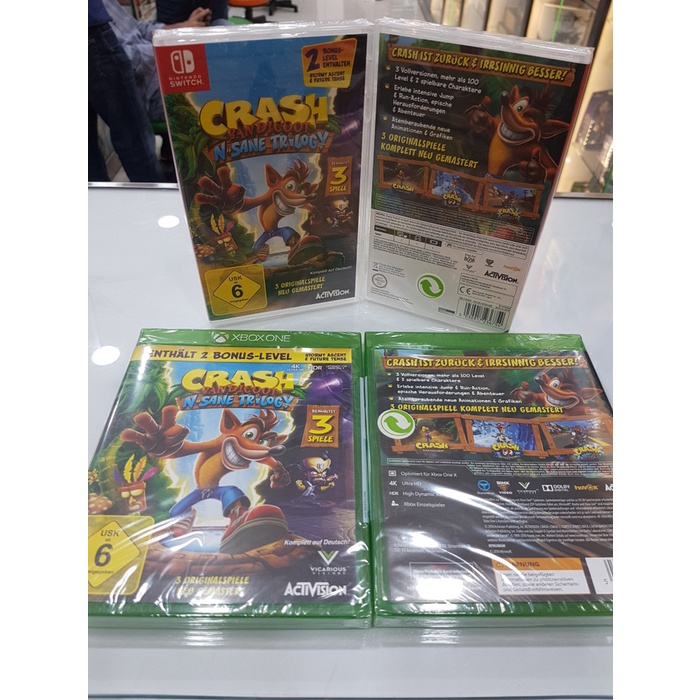 Nintendo Switch Crash Bandicoot Insane