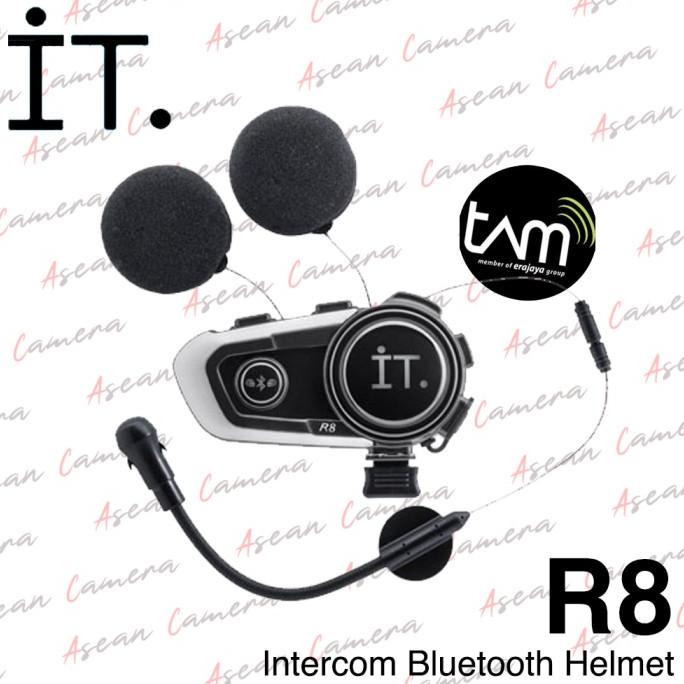 Ready Intercom helm wireless Bluetooth Helm IT R8 SENA CARDO PACKTALK EJAS Terlaris