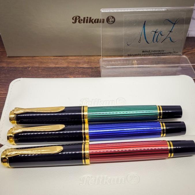 

Terlaris Pelikan M400 Souveran Fountain Pen 14k Gold Nib not Lamy SALE