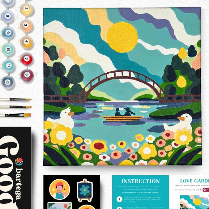 

Paint By Number Kit - Love Garden