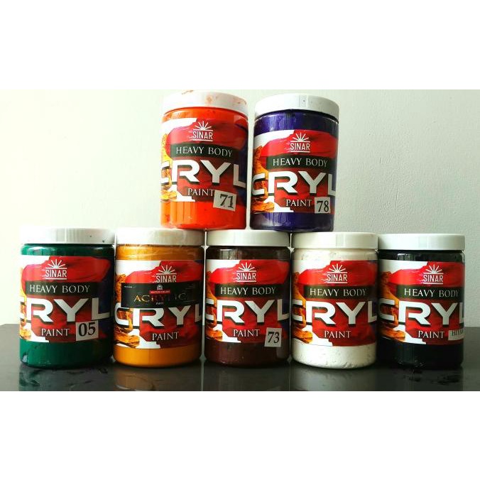 

Cat Lukis Sinar Acrylic WARNA STABILO Kwas/Pallet 800 ml