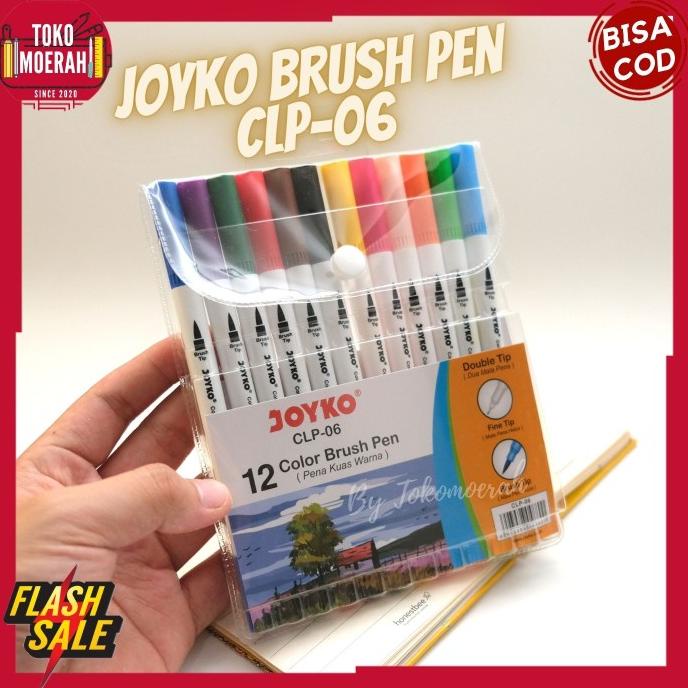 

Terlaris BRUSH PEN PULPEN UNIK 2 SISI PULPEN BRUSH 1 SET 12 WARNA CLP-06 SPIDOL SALE