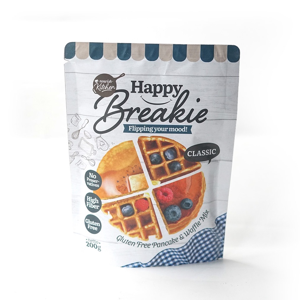 

IdS8e8D Happy Breakie Gluten Free Pancake & Waffle Mix - Classic 200gr