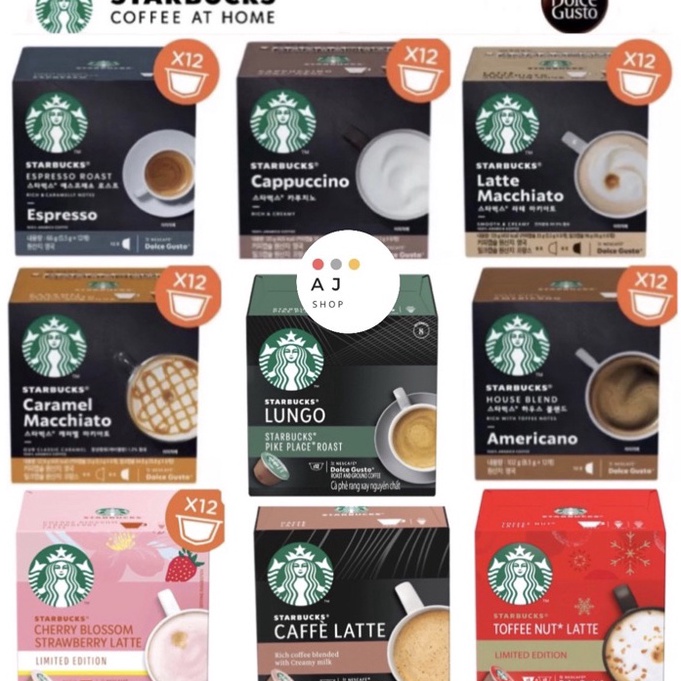 

ZRCH1586㊩ Nescafe Dolce Gusto NDG Starbucks Coffee Capsule IMPORT ㊭