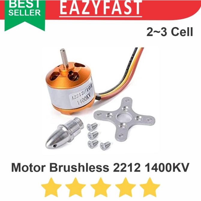 Motor Brushless Bldc A2212 2212 1400Kv Dinamo Motor Drone Quadcopter