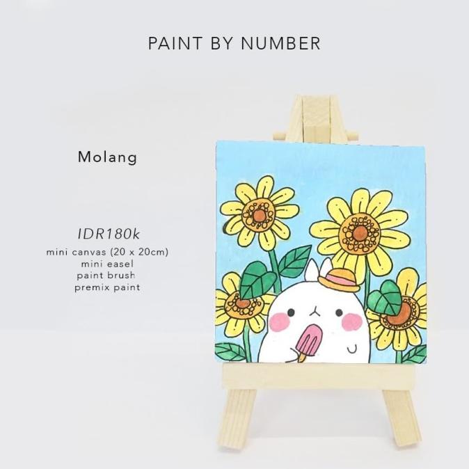 

molang / art set / kids craft / art and craft / paint by number