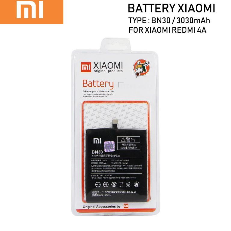 REKOMENDASI!. BATTERY REDMI 4A ORIGINAL - BN30