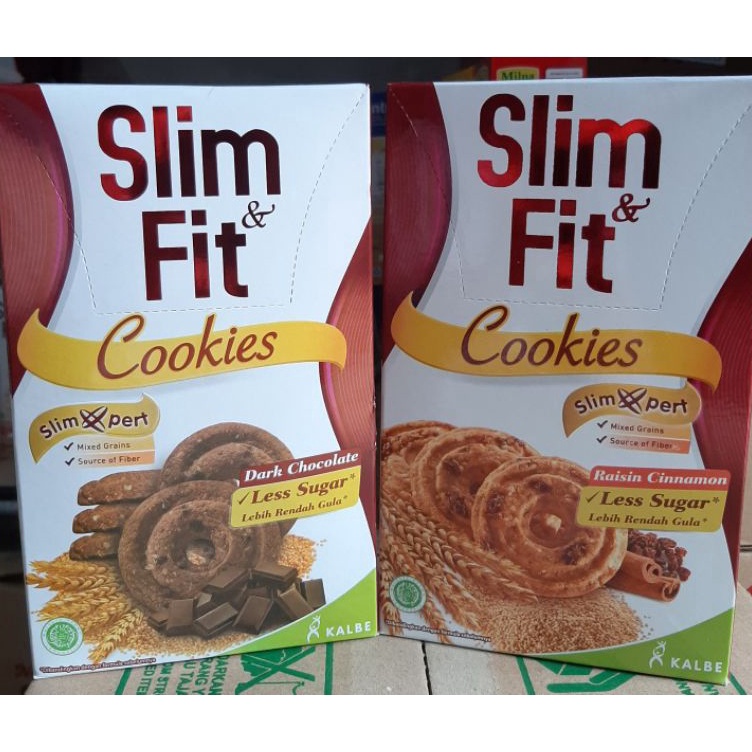 

[KODE PRODUK YPVVH8567] slim & fit cookies 10x22gr dark coklat/raisin cinamon/garlic cheese exp2024