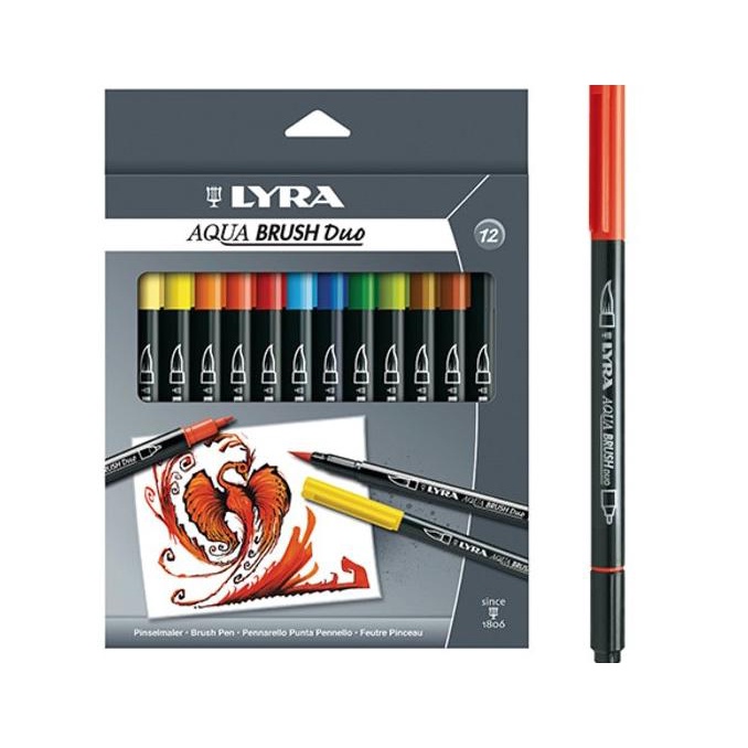 

Spidol desainer Manga AQUA BRUSH DUO 12 warna