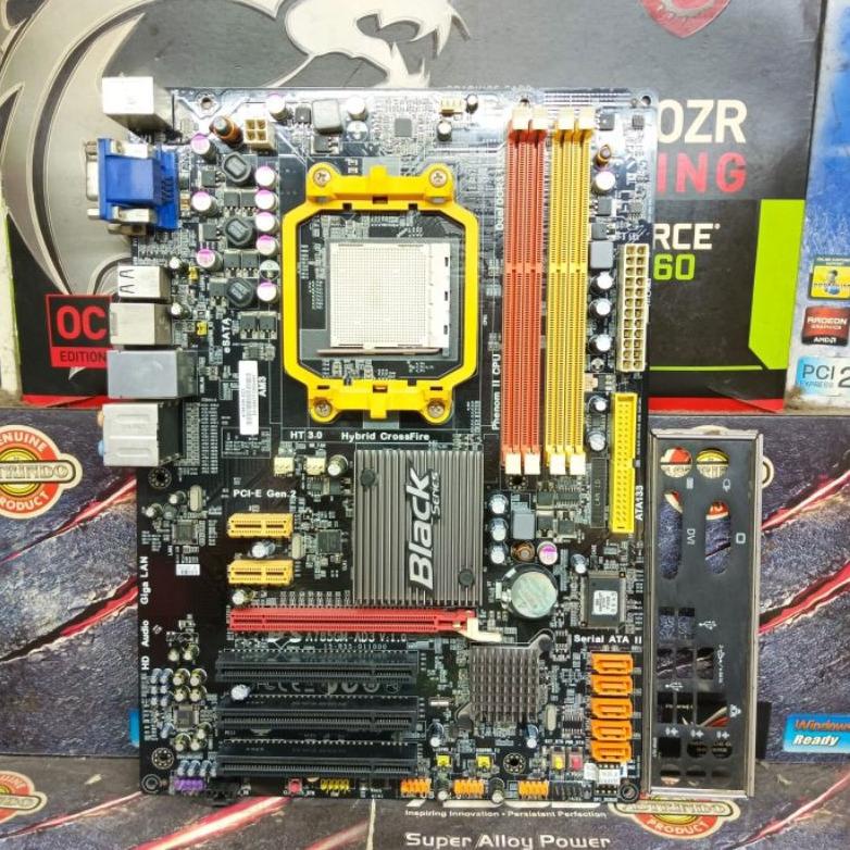 PUT395 Motherboard AMD ECS Black Series Socket AM3 DDr3 **