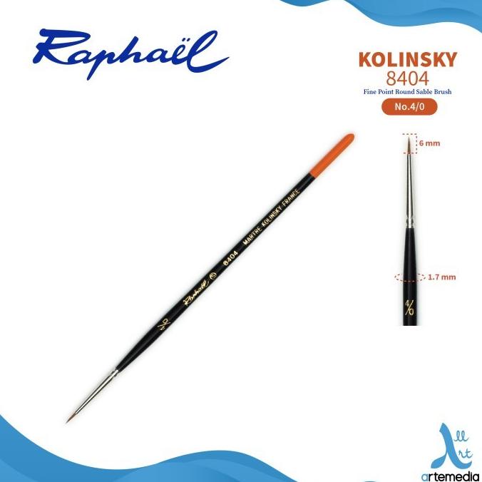 

Kuas Lukis Raphael 8404 Fine Point Round Kolinsky Sable Brush