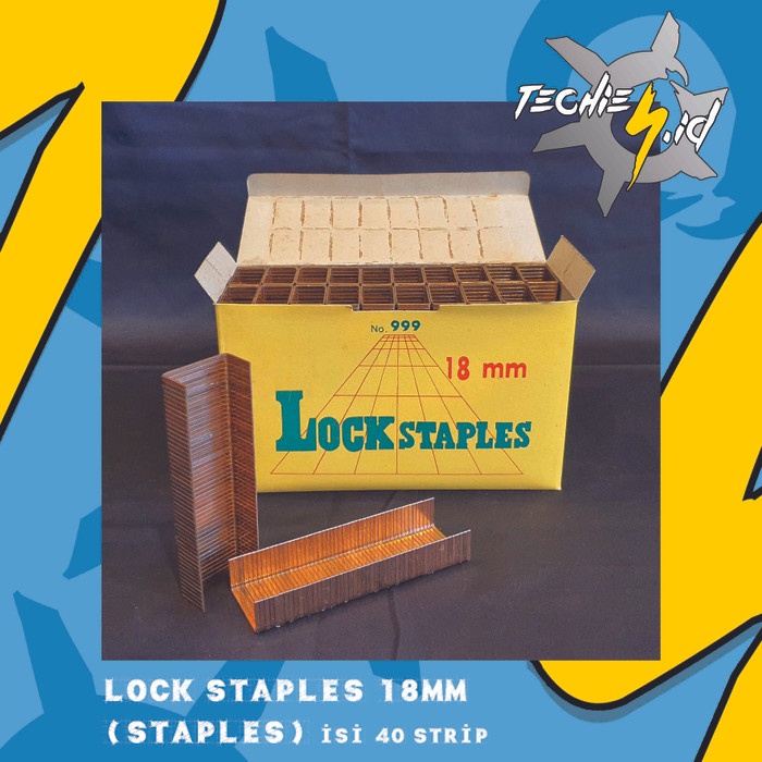 

Lock Staples 18mm (Staples - Isi Lock Stapler) - Isi 40 Strip