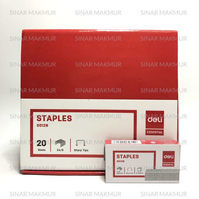 

Isi Staples No. 24/6 (No.3) DELI 0012N (PAK)