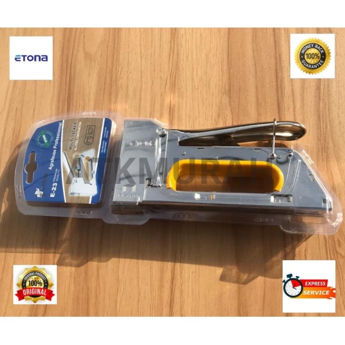

STAPLER TEMBAK ETONA E23 GUN TACKER TERMURAH ALAT TULIS KANTOR COD