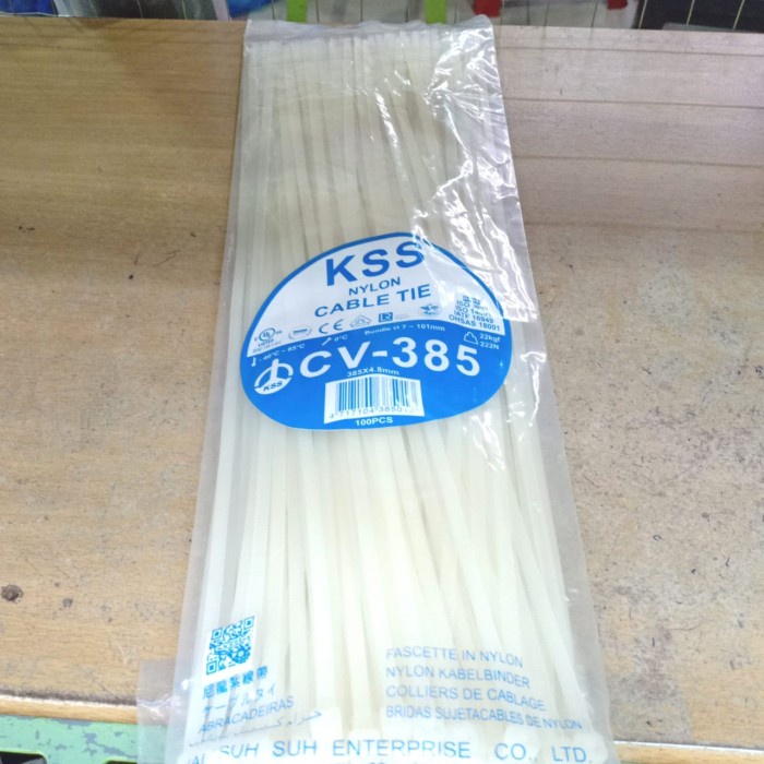 

Kabel Tis/Cable Tie Nylon Putih CV-385 KSS ORI