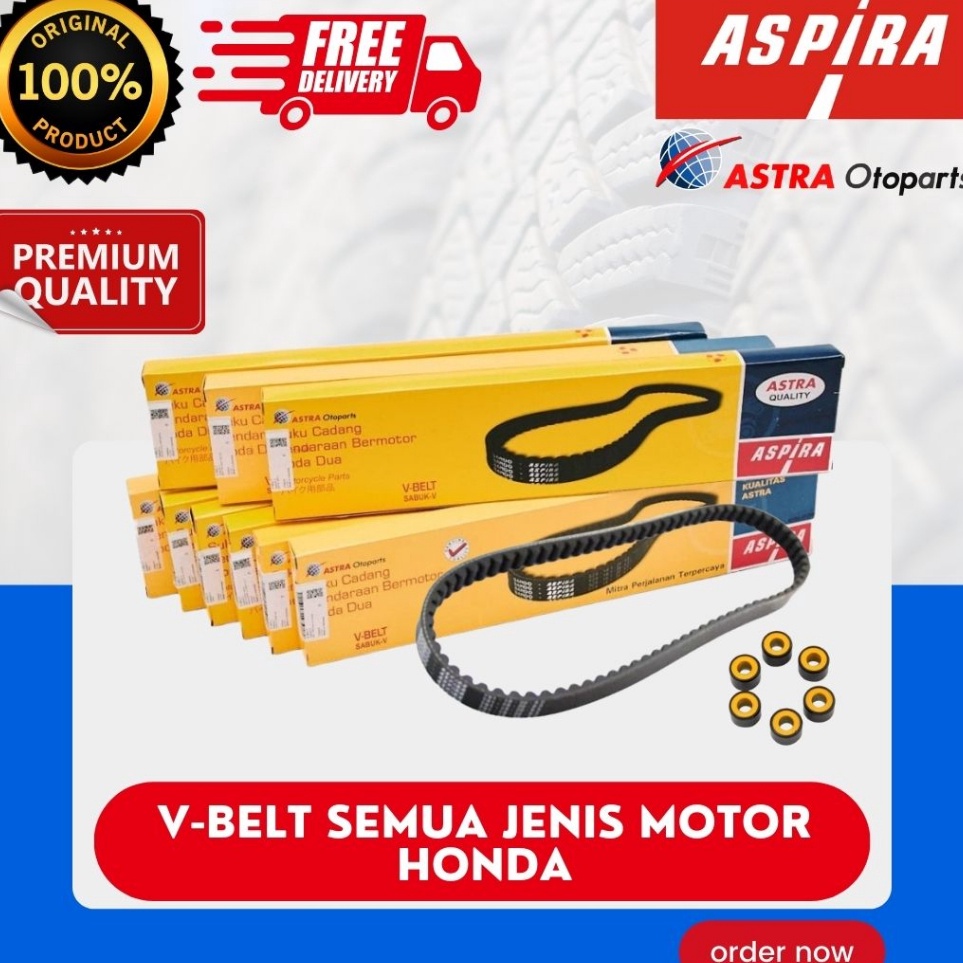 whj-73 V-BELT ASPIRA / VANBELT ASPIRA / VAN BELT V BELT HONDA BEAT,  VARIO 125 150 , SPACY , SCOOPY 