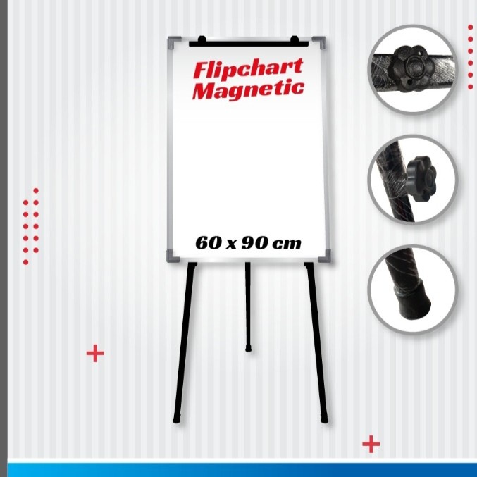 

Terlaris Papan Presentasi / Flip Chart Magnetic Uk 60X90 Cm