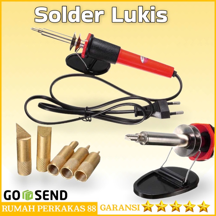 

Terlaris Alat Ukir Kayu Bambu Kaligrafi Pirography Solder Lukis Bakar 30W