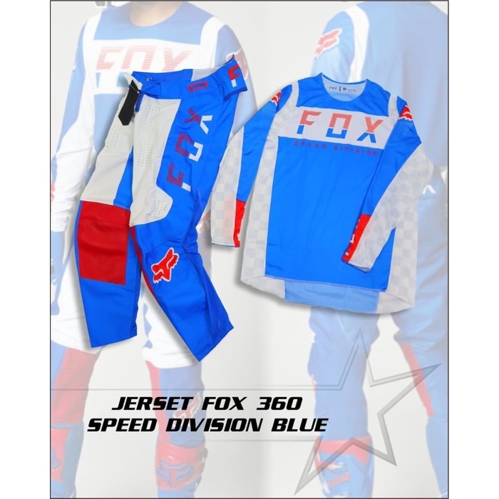 JERSEY SET FOX 360 DIVISION BLUE WHITE ORIGINAL