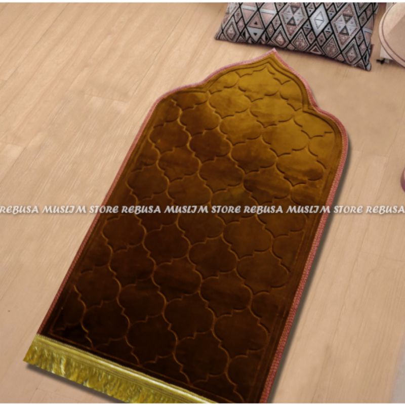 Sajadah Kubah Polos Sajadah Turki Embos Tebal Sajadah Ukuran Jumbo 70x110cm