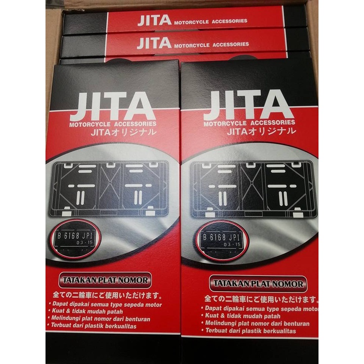 TATAKAN PLAT NOMOR SEPEDA MOTOR JITA 27,8 X 11,6 CM kualitas terbaik