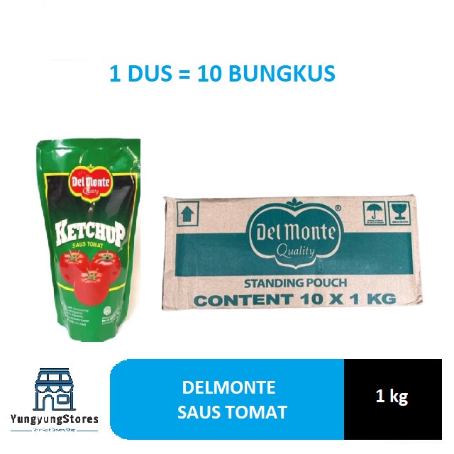 

1 Dus Isi 10 Bungkus Delmonte Saus Tomat / Ketchup 1 Kg