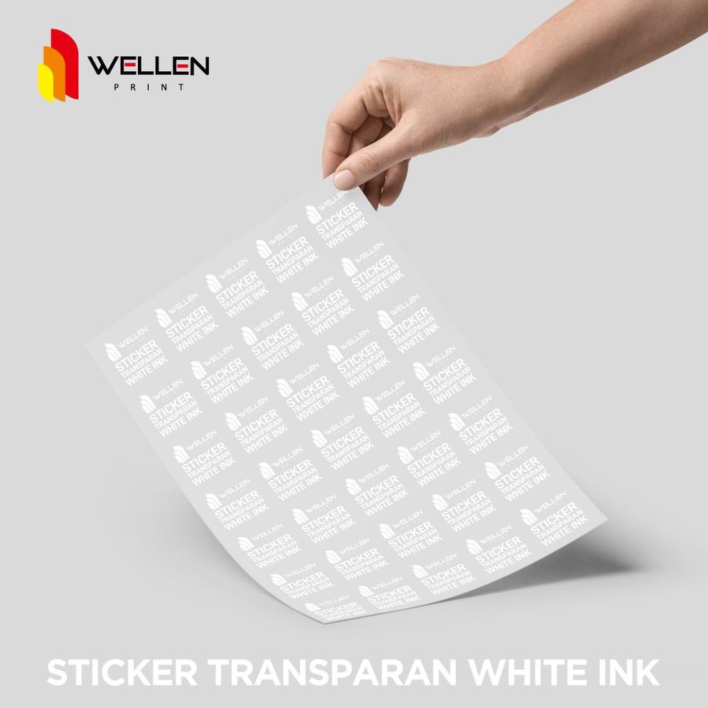 

WELLEN PRINT - Cetak Sticker Transparant A3+ White Ink / Print Stiker Label Kemasan Transparan Tinta Putih