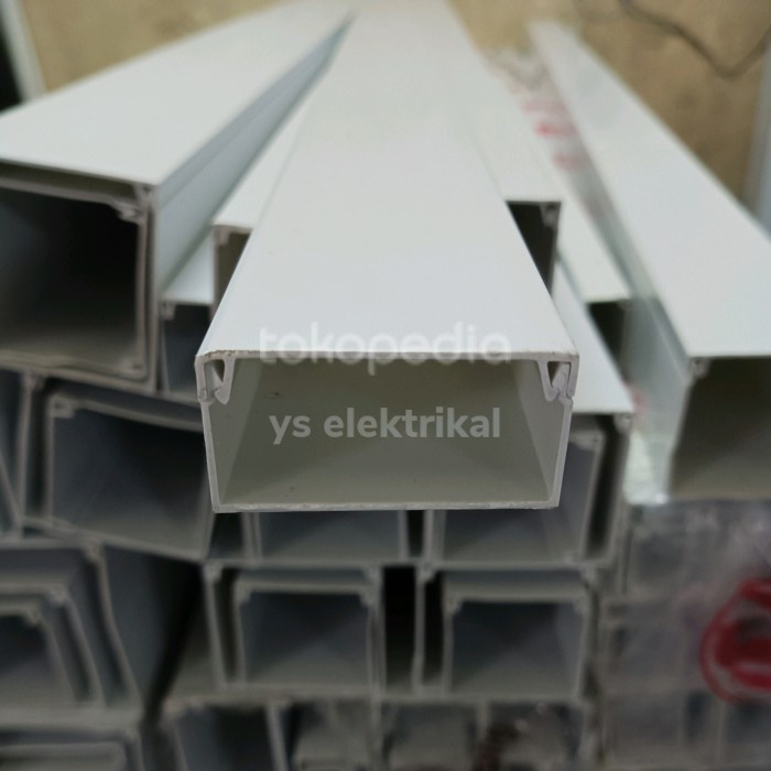 Terlaris Cable Duct 50 X 25 Duct Protector Putih 1700 Mm