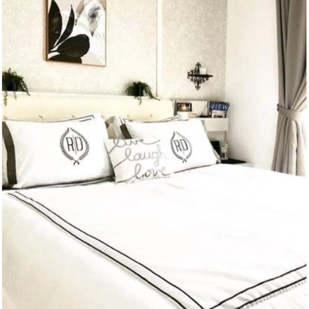 Populer Sprei Set Bordir Sprei Katun Unik Sprei Anti Geser Sprei Anti Kusut Sprei Kado Pernikahan Ky
