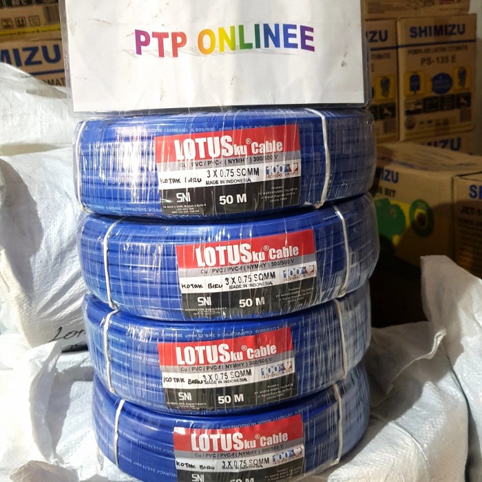 Kabel Pompa Satelit 3 x 0.75 LOTUS 50 Meter