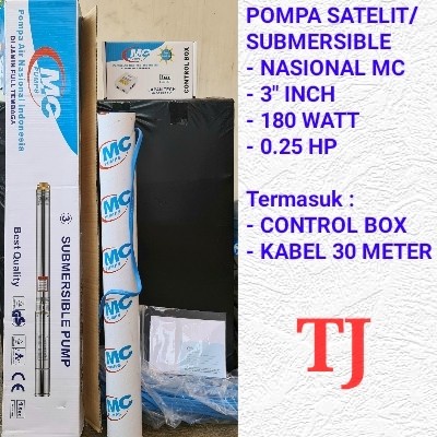 pompa air satelit 3" inch 180 watt 0.25 hp-nasional/shimizu/dabavon