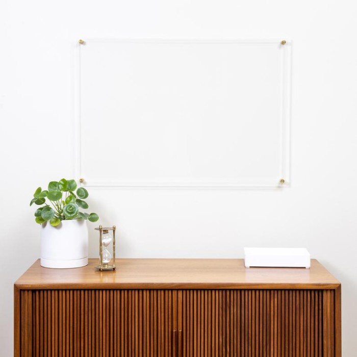 

Terlaris Papan Tulis Bening Akrilik Kaca White Clear Board Dry Erase_Personal