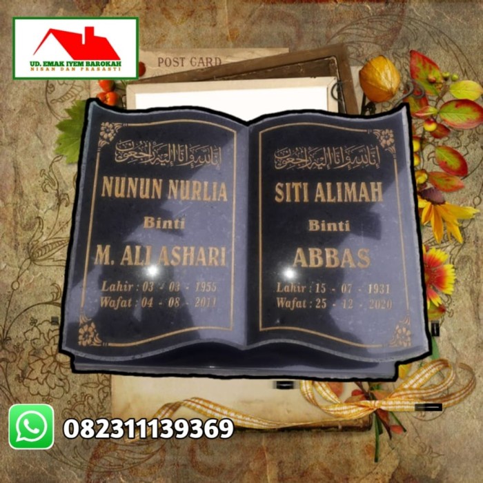 Batu Nisan Buku 2 Nama